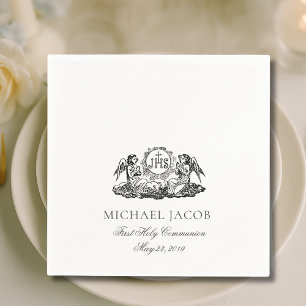 Serviette En Papier Première Communion Catholique Anges Eucharistie