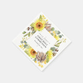 SERVIETTE EN PAPIER PREMIÈRE COMMUNION FLEURALE EUCALYPTUS SOLEIL (Coin)