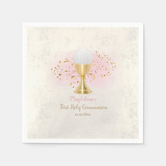 Serviette En Papier Première communion Hoy (Devant)