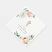 Serviette En Papier Première communion sainte rose pâle (Coin)