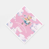 Serviette En Papier Première expédition d'anniversaire de Teddy (Coin)