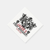 Serviette En Papier Première fête d'anniversaire de boxe Knockout (Coin)