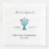 Serviette En Papier Première fête de la Communion - Dîner Napkin, Cust (Devant)