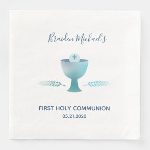 Serviette En Papier Première fête de la Communion - Dîner Napkin, Cust