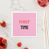 SERVIETTE EN PAPIER PREMIÈRE FOIS (En situation)