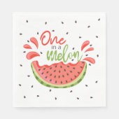Serviette En Papier Première pastèque d'un Melon (Devant)