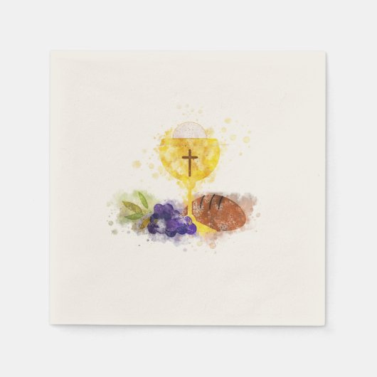 Serviette En Papier Première sainte communion (Devant)