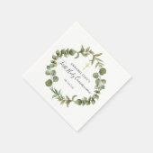 Serviette En Papier Première Sainte Communion Moderne de la végétation (Coin)