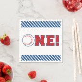 Serviette En Papier Premières Naples de baseball (En situation)