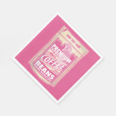 Serviette En Papier Premium espresso café haricots rose nourriture pop (Coin)