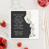 Serviette En Papier Prends la main de Dieu (En situation)