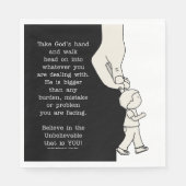 Serviette En Papier Prends la main de Dieu (Devant)