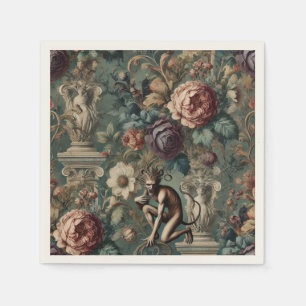 Serviette En Papier Prenez un Bow - Gothique Floral Design