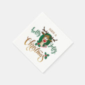 Serviette En Papier Prenez un Holly Jolly Christmas (Coin)