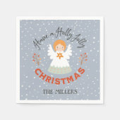 Serviette En Papier Prenez un Holly Jolly Christmas (Devant)