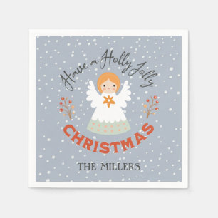 Serviette En Papier Prenez un Holly Jolly Christmas