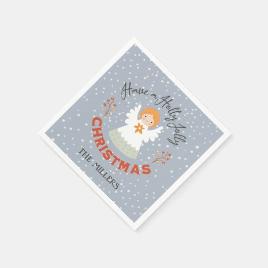 Serviette En Papier Prenez un Holly Jolly Christmas (Coin)