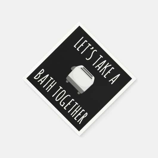 Serviette En Papier Prenons un bain ensemble (Coin)