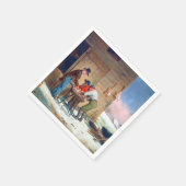 Serviette En Papier Préparation de la dinde de Noël Francis Edmonds 18 (Coin)