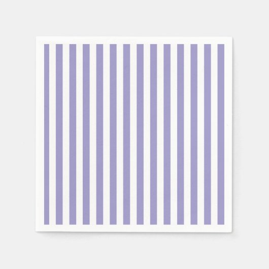 Serviette En Papier Préppy à bande violette (Devant)