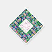 Serviette En Papier Preppy Book Club Funny Wine Navy (Coin)