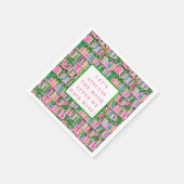 Serviette En Papier Preppy Book Club Vin drôle rose (Coin)