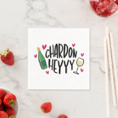 Serviette En Papier Preppy Chardonnay Funny (En situation)