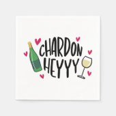 Serviette En Papier Preppy Chardonnay Funny (Devant)