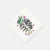 Serviette En Papier Preppy Chardonnay Funny (Coin)