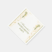 Serviette En Papier Preppy Courtside Pickleball Bachelorette Party (Coin)