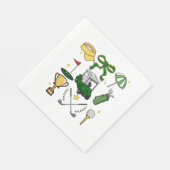 Serviette En Papier Preppy Golf Coquette (Coin)