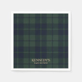 Serviette En Papier Preppy Polo Tartan Plaid (Devant)