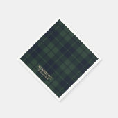Serviette En Papier Preppy Polo Tartan Plaid (Coin)