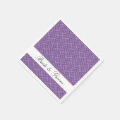 Serviette En Papier Preppy Purple Spiral (Coin)