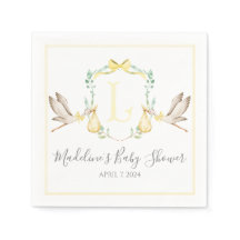 Préppy Southern Yellow Stork Baby shower