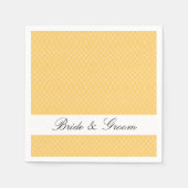 Serviette En Papier Preppy Yellow Spiral (Devant)