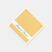 Serviette En Papier Preppy Yellow Spiral (Coin)