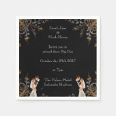 Serviette En Papier Présentation du Mariage d'invitation que vous pouv (Devant)