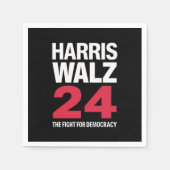 Serviette En Papier Président Elect Kamala Harris & Tim Walz 2024 (Devant)
