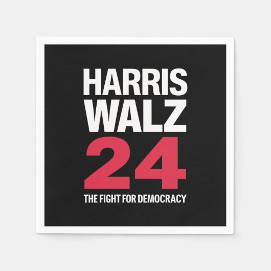 Serviette En Papier Président Elect Kamala Harris & Tim Walz 2024 (Devant)