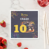 Serviette En Papier Prêt à écraser monster camion sombre anniversaire (En situation)