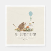 Serviette En Papier Prêt à pop Champignons Hérisson Boulon Garçon (Devant)