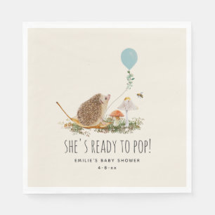 Serviette En Papier Prêt à pop Champignons Hérisson Boulon Garçon