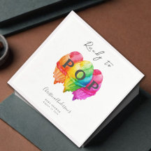 Prêt à pop crème glacée Gradient Baby shower rose