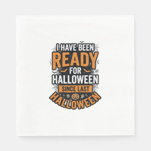 Serviette En Papier Prêt pour Halloween Vintage Chemise Épouvante Desi