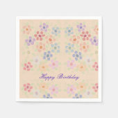 Serviette En Papier Pretty Pastel Papier Fleuri serviettes (Devant)
