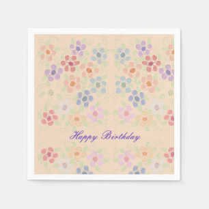 Serviette En Papier Pretty Pastel Papier Fleuri serviettes