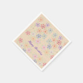 Serviette En Papier Pretty Pastel Papier Fleuri serviettes (Coin)
