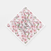 Serviette En Papier Pretty Pink Cherry Blossom Flowers Bridal Shower (Coin)