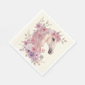 Serviette En Papier Pretty Ponies and Petals Horse Party (Coin)